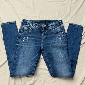 Silver Jeans Women's Blue Skinny Jeans